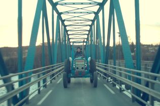 Dad, tractor cross and aquavit